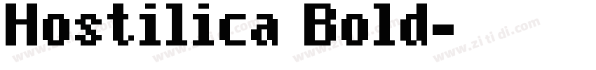 Hostilica Bold字体转换